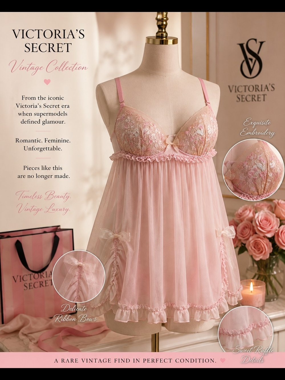 Victoria's secret baby doll perfectly preserved